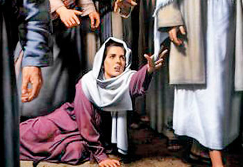 woman with hemorrhage